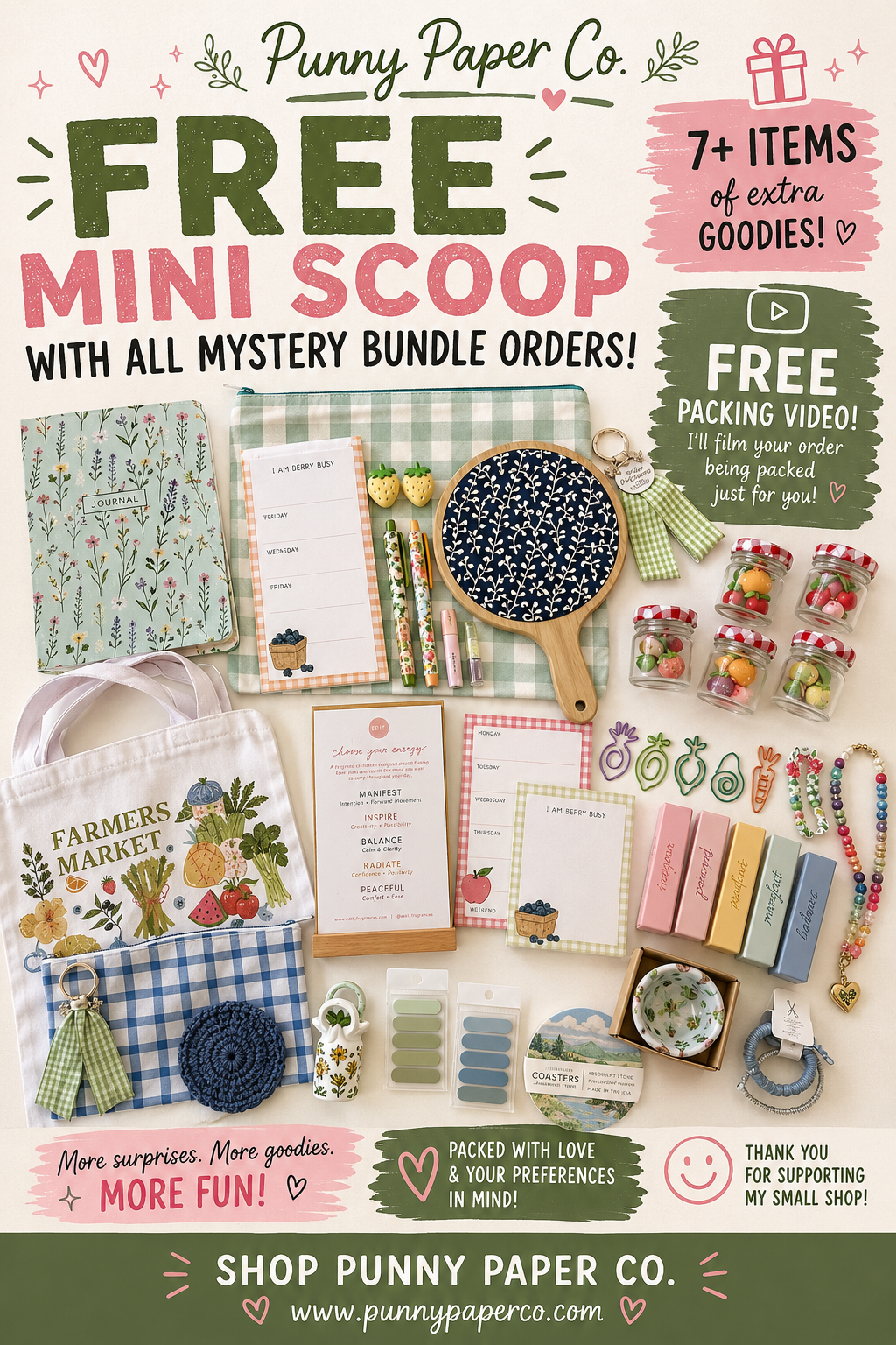 Free Mini Scoop with purchase of any Mystery Bundle (petite, Must Have and Mega)